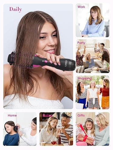 Hair Dryer Brush Blow Dryer Brush in One - Plus 2.0 One-Step Hot Air Brush - 4 in 1 HairDryer Styler and Volumizer for Drying Straightening Curling Volumizing Hair thumbnail 5