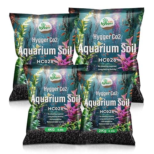 Hygger CO2 Upgraded Aquarium Soil Water Grass Mud, Ideal for Fish Tank Aquascaping Aquarium Substrate Soil for Plants and Shrimps, No Need to Wash (8.8 Pounds) - Image 1