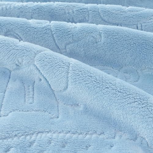BORITAR Baby Blanket for Boys Girls Ultra Soft Fleece Warm and Lightweight Animal Blankets for Infant Toddler Newborn, 30x40 Inch, Blue thumbnail 4