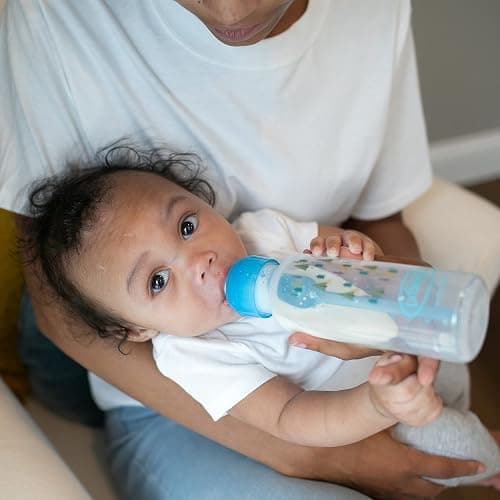 Dr. Brown's Natural Flow Anti-Colic Options+ Narrow Baby Bottle, Blue Nature, 8 oz/250 mL, with Level 1 Slow Flow Nipples, 0m+, 4 Pack - 4 Pack, 8oz, Blue Nature thumbnail 8