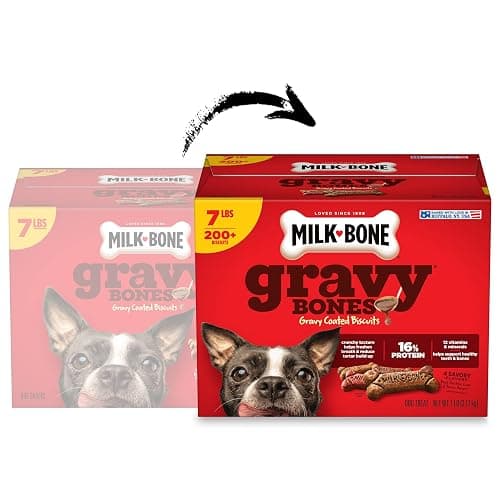 Milk-Bone GravyBones Dog Biscuits, Gravy Coated Small Dog Treats, 7 Lb. Box thumbnail 2