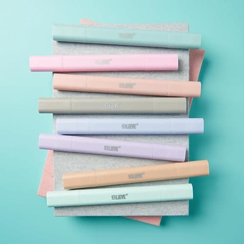BLIEVE- Aesthetic Bible Highlighters No Bleed Through Assorted Colors, Cute Highlighter Dual Tip For Journaling Supplies And School Accessories, Bible Highlighters And Pens No Bleed (PASTEL) thumbnail 8