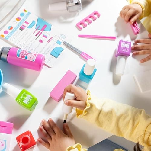 Melissa & Doug Love Your Look Pretend Nail Care Play Set – 20 Pieces for Mess-Free Play Mani-Pedis (Does NOT Contain Real Cosmetics), Pink thumbnail 3