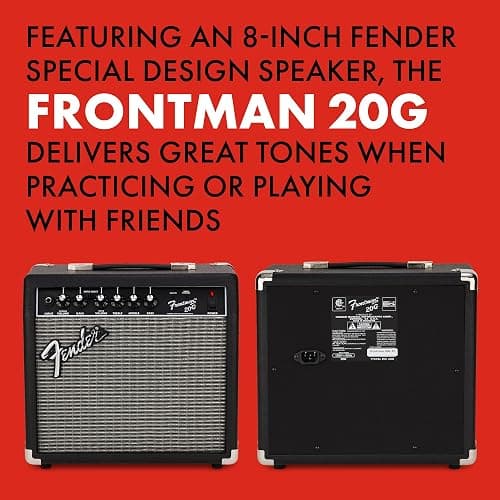 Fender Frontman 20G Guitar Amp, 20 Watts, with 2-Year Warranty 6 Inch Fender Special Design Speaker, 10x16x16 inches thumbnail 6