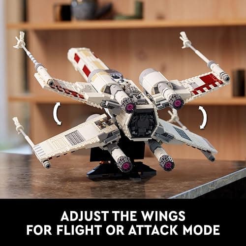 LEGO Star Wars Ultimate Collector Series X-Wing Starfighter Building Set for Adults, Star Wars Collectible for Build and Display with Luke Skywalker Minifigure, Fun Gift Idea for Star Wars Fans, 75355 thumbnail 4