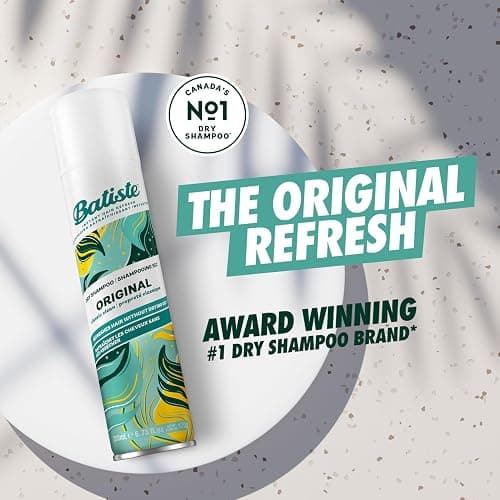 Batiste Dry Shampoo Spray Original, Instantly Refresh Hair, Absorbs Oil & Grease, Waterless Shampoo for Added Hair Texture and Volume, Paraben & Sulfate Free, 200ml thumbnail 3