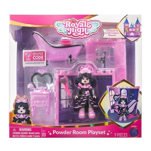 Royale High Powder Room Playset - 1 Doll, 6 Accessories - Fits Inside Castle Playset - Virtual Item Code Included - Ages 5+ thumbnail 4