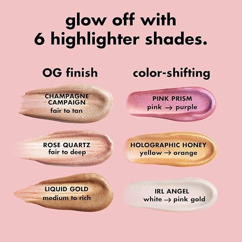 e.l.f. Halo Glow Highlight Beauty Wand, Liquid Highlighter Wand For Luminous, Glowing Skin, Buildable Formula, Vegan & Cruelty-free,Champagne Campaign thumbnail 6