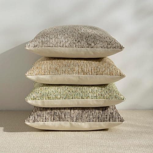 Pack of 1 Neutral Lumbar Pillow Covers 12x20 Boho Textured Dots Stripe Chenille Rectangular Decorative Throw Pillow Cases Accents for Living Room Couch Bed Farmhouse Home Decor, Chocolate Brwon thumbnail 7