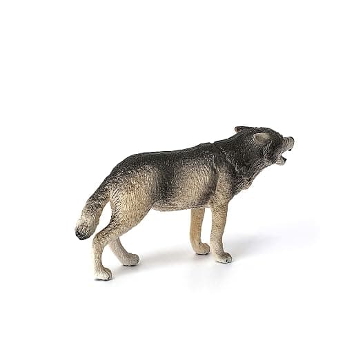 Schleich Wild Life Realistic Prowling Gray Wolf Figurine - Durable North American Forest Animal Figure for Kids, Perfect Toy for Fun and Imaginative Adventures, Gift for Boys and Girls Ages 3+ thumbnail 5