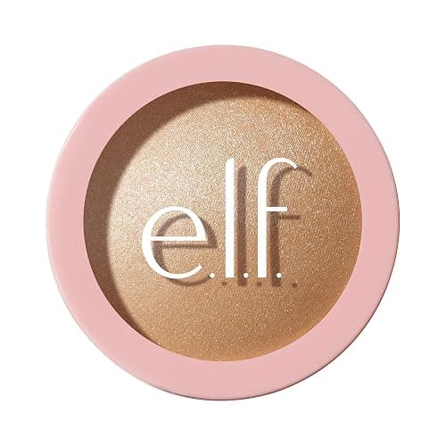 e.l.f. Halo Glow Silky Powder Highlighter, Long-Lasting Luminous Finish, Cake-Resistant With Micro-Shimmer, Vegan & Cruelty-Free, Prosecco Poppin' - Image 1