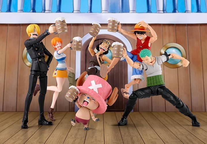 TAMASHII NATIONS - One Piece - Party Set -The Straw Hat Crew- S.H.Figuarts Action Figure | One Piece 6 Inch Scale Accessory S.H. Figuarts - Party Set The Straw Hat Crew thumbnail 2