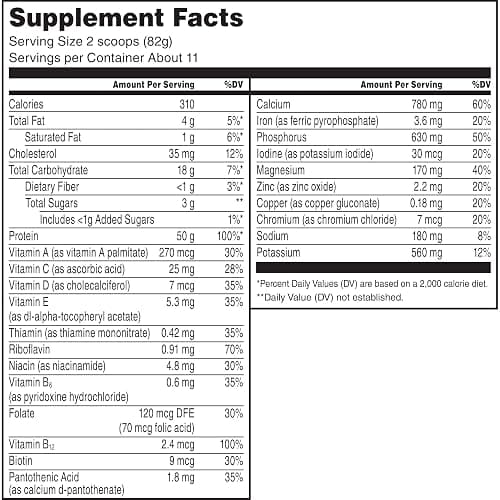 Muscle Milk Pro Series Protein Powder Supplement, Slammin' Strawberry, 2 Pound, 11 Servings, 50g Protein, 3g Sugar, 20 Vitamins & Minerals, NSF Certified for Sport, Packaging May Vary thumbnail 2