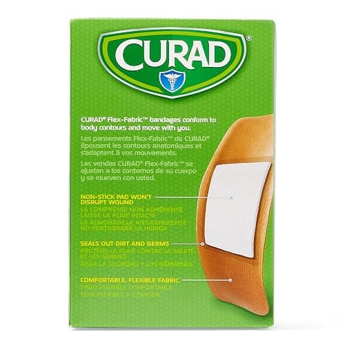 CURAD Flex-Fabric Adhesive Bandages, X-Large 2x4, 50 Count thumbnail 2