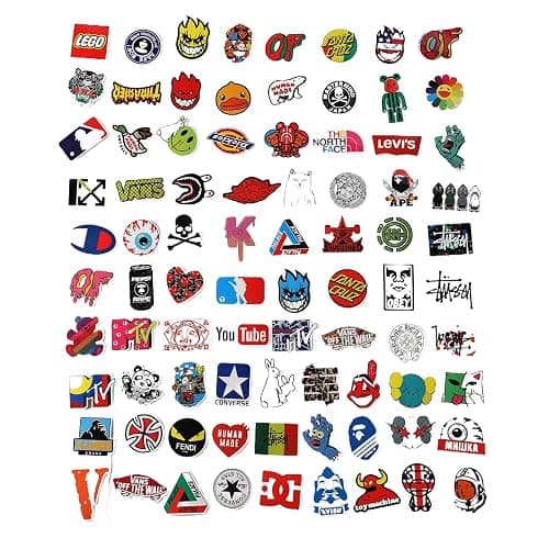Cool Brand Stickers for Adults,for Teenagers 101 Pack Decals for Laptop Computer Skateboard Water BottlesWaterproof Vinyl Stickers Pack for Laptop, Skateboard, Luggage thumbnail 5