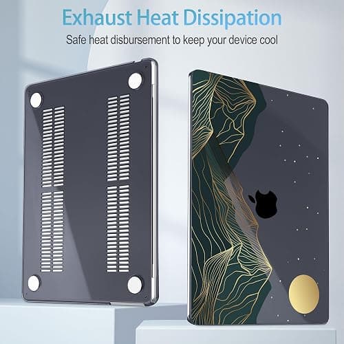 Mektron Case for 2026 MacBook Neo 13-inch A18 Pro chip A3404 Laptop Cover with 13-inch (Diagonal) Liquid Retina Display+ Keyboard Cover+ Screen Protector, Abstract Mountain C112 thumbnail 3
