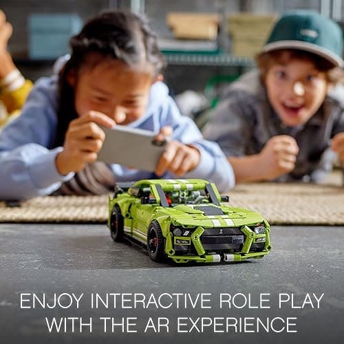 LEGO Technic Ford Mustang Shelby GT500 Building Set 42138 - Pull Back Drag Race Toy Car Model Kit, Featuring AR App for Fast Action Play, Great Gift for Boys, Girls, and Teens Ages 9+ - Multicolor thumbnail 6