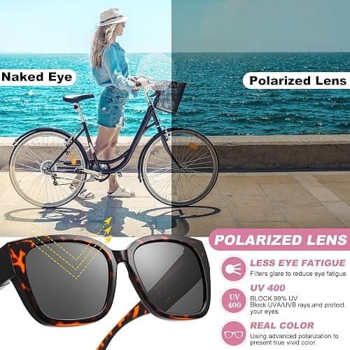 JATEBI 3 Pack Oversized Over Glasses Sunglasses for Women Men Polarized Fit Over Sun Glasses UV400 Protection thumbnail 5