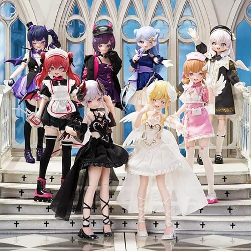 CALEMBOU MJD Blind Box, Light Nightmare Twin Series 8.6inch Ball Jointed Doll, Cute Dress Up Doll with Joints, Collection BJD Action Figure Toys for Girls Boys (Light Nightmare Twin 1pc) thumbnail 2