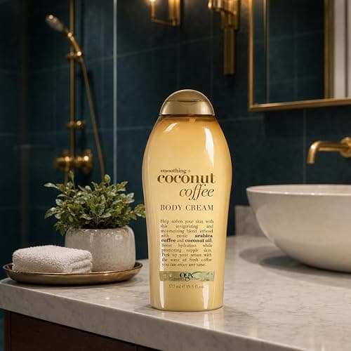 OGX Smoothing + Coconut Coffee Body Cream 19.5 oz thumbnail 4