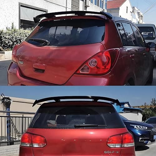 STSEV01 Universal Tailgate Spoiler for Mini Cooper 2007-2013 Accessories | (for Hatchback, R56), Nice Clean Look Mods, Aggressive Look, GT Style, Sport Upgrade, Gloss Black Rear Roof Lip Wing thumbnail 6