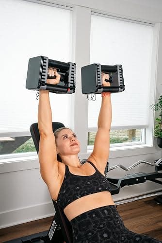 PowerBlock Elite EXP Adjustable Dumbbells, Sold in Pairs, Stage 1, 5-50 lb. Dumbbells, Durable Steel Build, Innovative Workout Equipment, All-in-One Dumbbells, Expandable with Expansion Kits thumbnail 2