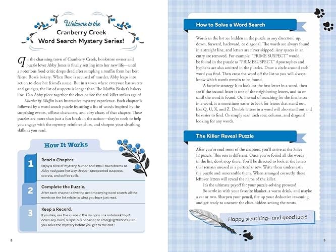 Murder by Muffin: Book 2: Solve the Puzzles―and the Plot of a Cozy Bakery Mystery! (A Cranberry Creek Word Search Mystery) thumbnail 2