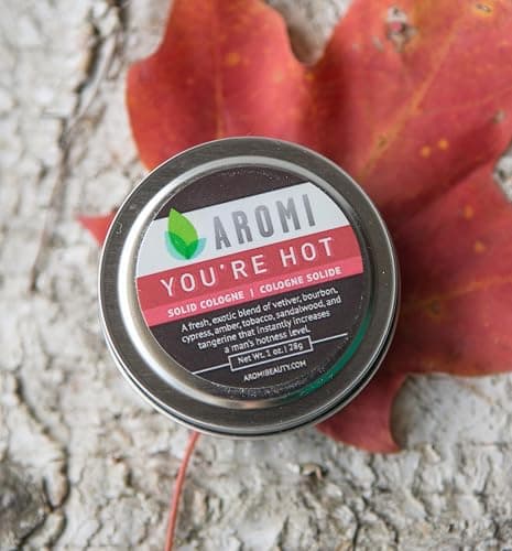 Aromi You're Hot Solid Cologne | Fresh, Woodsy Men's Fragrance, Vetiver, Sandalwood, Bourbon Scent, Small Men's Gift, Vegan, Travel-friendly, Handmade (You're Hot) thumbnail 3