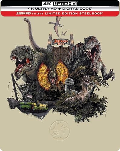 Jurassic Park Trilogy (Jurassic Park / The Lost World: Jurassic Park / Jurassic Park III) - Limited Edition Steelbook 4K Ultra HD + Digital thumbnail 2