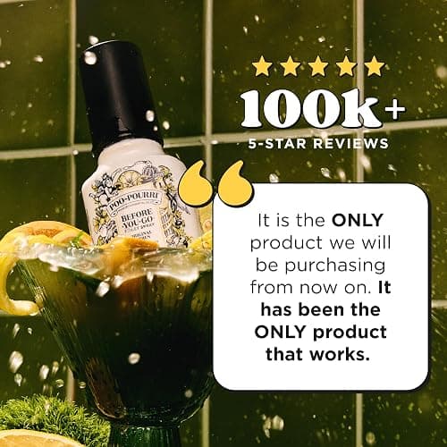 Poo-Pourri Before-You-Go Toilet Spray, Original Citrus, 2 Fl Oz, Up to 100 Uses, Bathroom Odor Deodorizer with Essential Oils for Home or Work, Travel Essentials, TSA Approved Size, Lemon Bergamot thumbnail 3