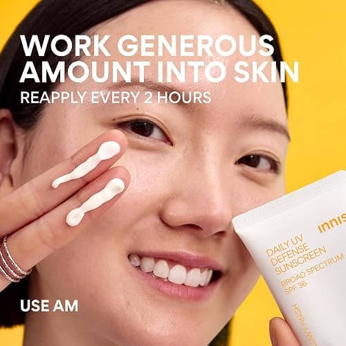 innisfree Daily UV Defense SPF 50+ PA++++ Korean Face & Body Sunscreen, Broad Spectrum, Invisible Finish, No White Cast, Lightweight, Hydrating thumbnail 9
