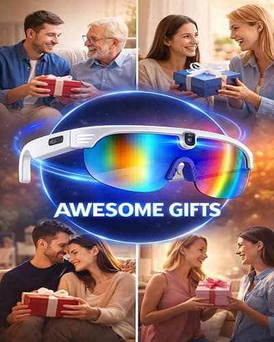 Oucift Sunglasses with Camera, Recording POV Glasses 4k Smart Glasse for Men Women Horse Girls Sunglasses Vision Cameras and Audio Video Gafas Con Camara Meets Function Sports Cycling Hiking HD thumbnail 7