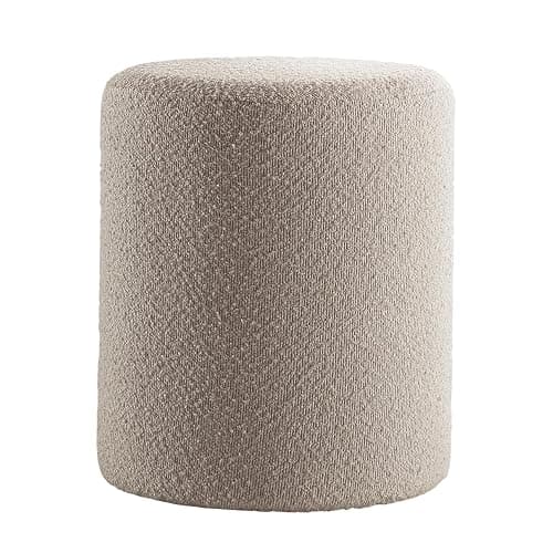 Get Set Style Modern Round Ottoman with Soft Padded Seat, Multifunctional Vanity Stool for Makeup, Upholstered Footrest Stool Ottoman Foot Stool for Living Room, Bedroom thumbnail 7
