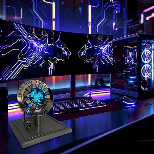 Lonyiabbi Arc Reactor LED Atmosphere Light | Sci-Fi Collectible Gift for Men, USB Powered Display Case with Tap Control thumbnail 7