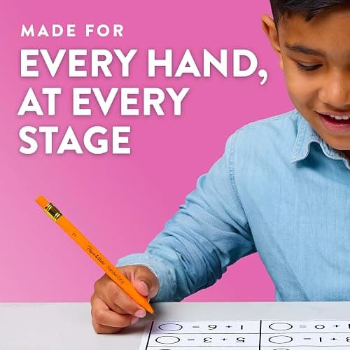 Paper Mate Handwriting Triangular Mechanical Pencils with Lead & Eraser Refills, 1.3mm, Fun Barrel Colors, 5 Count - School Supplies, Kids Writing thumbnail 9