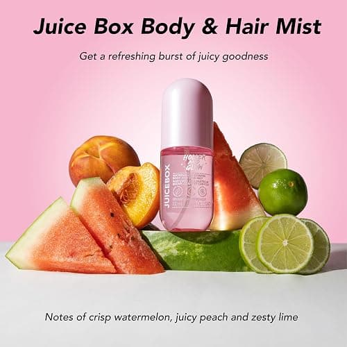 Holler And Glow Scent So Good Variety Pack Body & Hair Fragrance Mist Trio | Allergen-free water-based sprays in delicious vanilla, fresh linen & juicy watermelon. Gentle vegan formulas safe for kids. thumbnail 5