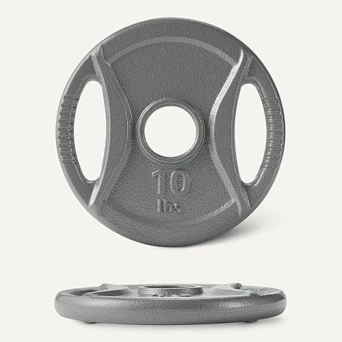 Amazon Basics 2-Inch Olympic Grip Weight Plates, Cast Iron, for Powerlifting, CrossFit & Strength Training thumbnail 5
