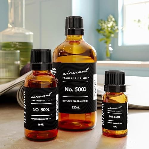 AirScent Baccarat Rouge Inspired Diffuser Oil - Perfume Dupe - Premium Fragrance Oil No. 5001 for Ultrasonic and Waterless Diffusers and Crafting - 10 mL, 0.34 fl oz Glass Dropper Bottle thumbnail 7