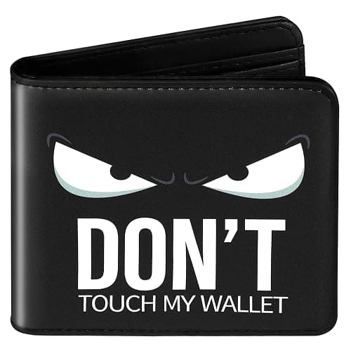 Teen Boys Cool Wallet-Men Mens Men'S Funny Leather Credit Id Card Cash Holder Man Black Rfid Blocking Zipper Wallets With Coin Pocket Id Window Aesthetic Teen Boy Male Youth Guys - Image 1