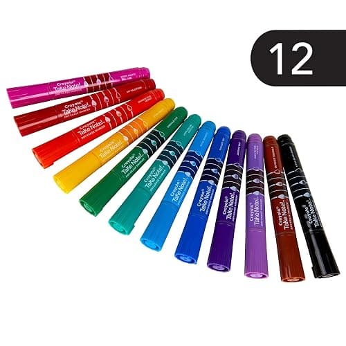 Crayola Take Note Dry Erase Markers for School (12ct) Teacher Supplies, Chisel Tip Whiteboard Markers, Essential Classroom Must Haves, Low Odor thumbnail 4