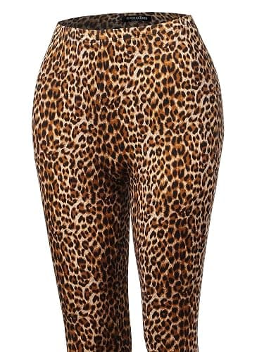 SSOULM Women's Stretchy Wide Leg High Waist Bell Bottom Flare Pants with Plus Size thumbnail 5