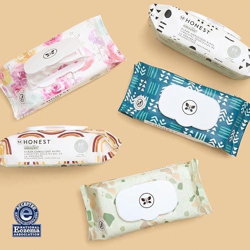 The Honest Company Clean Conscious Multi-Use Wipes | Hypoallergenic + Unscented for Sensitive Skin | Over 99% Water, Compostable, Plant Based, Baby Wipes | Rose Blossom, 60 Count - Rose Blossom - 60 Count (Pack of 1) thumbnail 4
