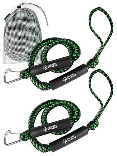 Gradient Fitness Bungee Dock Line – Shock-Absorbing Boat Rope for Jet Ski, Kayak, Pontoon & Small Boats – Stretchable Mooring Line - Image 1