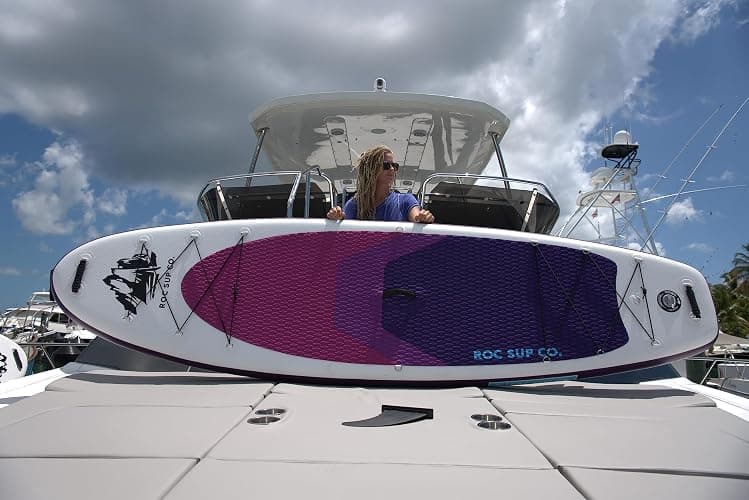 Roc Inflatable Stand Up Paddle Board 10' 6" with Premium SUP Paddle Board Accessories, Wide Stable Design, Non-Slip Comfort Deck for Youth & Adults thumbnail 6