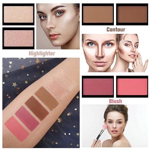 UCANBE Pretty All Set Eyeshadow Palette Pro 86 Colors Makeup Kit Matte Shimmer Eye Shadow Highlighters Contour Blush Powder All In One Makeup Pallet Holiday Christmas Valentine's Day Gift Set thumbnail 4