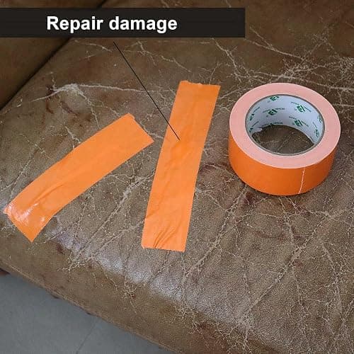 BOMEI PACK Orange 2inch x 20yds Sticky Duct Tape Heavy Duty Strong Industrial Color Duct Tapeor Packing and Repairing 2 Pack thumbnail 8