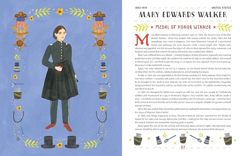 Women Who Dared: 52 Stories of Fearless Daredevils, Adventurers, and Rebels (Biography Books for Kids, Feminist Books for Girls) thumbnail 3