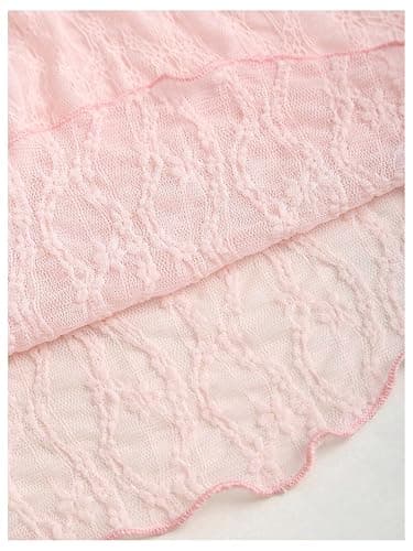 SOLY HUX Women's Babydoll Tops Cute Summer Lace Tops | Peplum Tops, Sleeveless, Tie Front, Going Out Tops, Coquette Clothes thumbnail 4