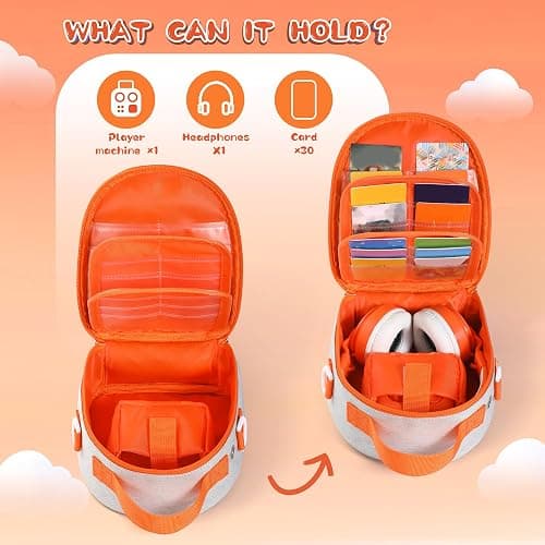 Carrying Case Compatible with Yoto Mini (2024 Edition), Portable Protective Bag with Card Storage and Travel-Ready Design for Home and On-the-Go Use (Gray) thumbnail 4