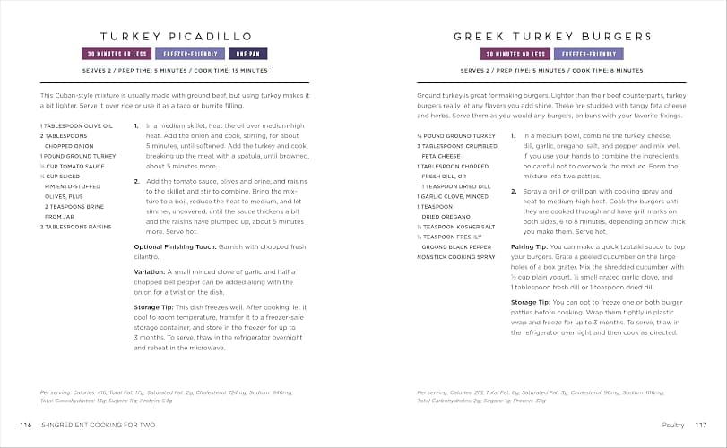 5-Ingredient Cooking for Two: 100+ Recipes Portioned for Pairs thumbnail 2